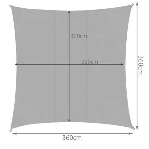 Gardlov Żagiel przeciwsłoneczny 3.6x3.6m Gardlov 23164 Gardlov Żagiel przeciwsłoneczny 3.6x3.6m Gardlov 23164