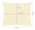 Gardlov Żagiel przeciwsłoneczny 4x3m- beżowy Gardlov 23144