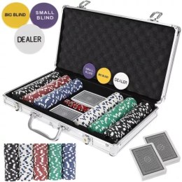 Malatec Poker - zestaw 300 żetonów w walizce HQ 23528