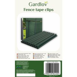 Gardlov Klipsy do taśmy ogrodzeniowej - zielone 23712