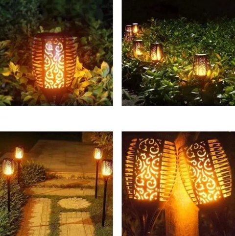 Gardlov Lampa ogrodowa solarna - pochodnia zest.4 sz.23560 Gardlov Lampa ogrodowa solarna - pochodnia zest.4 sz.23560