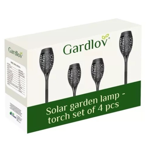 Gardlov Lampa ogrodowa solarna - pochodnia zest.4 sz.23560 Gardlov Lampa ogrodowa solarna - pochodnia zest.4 sz.23560
