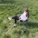 Trizand Krzesło wędkarskie czarno-szare 23674