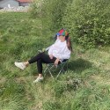 Trizand Krzesło wędkarskie czarno-szare 23674