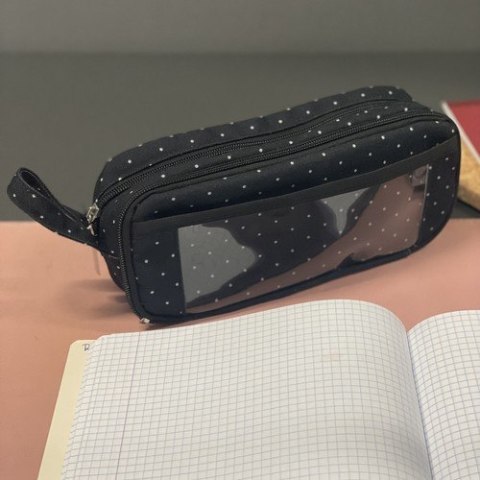 Maaleo Piórnik rozkładany potrójny - czarny Maaleo 24511 Maaleo Piórnik rozkładany potrójny - czarny Maaleo 24511