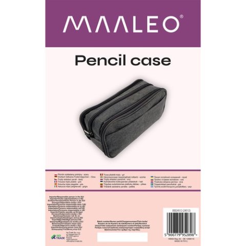 Maaleo Piórnik rozkładany potrójny - szary Maaleo 24512 Maaleo Piórnik rozkładany potrójny - szary Maaleo 24512