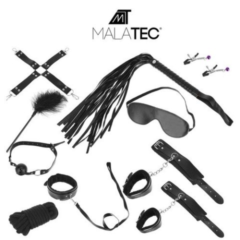 Malatec Akcesoria erotyczne - zestaw - czarne 23431 Malatec Akcesoria erotyczne - zestaw - czarne 23431