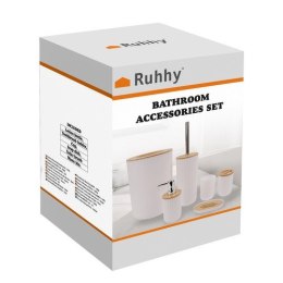 Ruhhy Zestaw akcesoriów łazienkowych - biały Ruhhy 24635