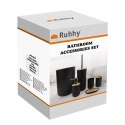 Ruhhy Zestaw akcesoriów łazienkowych - czarny Ruhhy24636