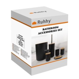 Ruhhy Zestaw akcesoriów łazienkowych - czarny Ruhhy24636