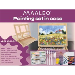 Maaleo Zestaw do malowania w walizce 45szt. Maaleo 23863