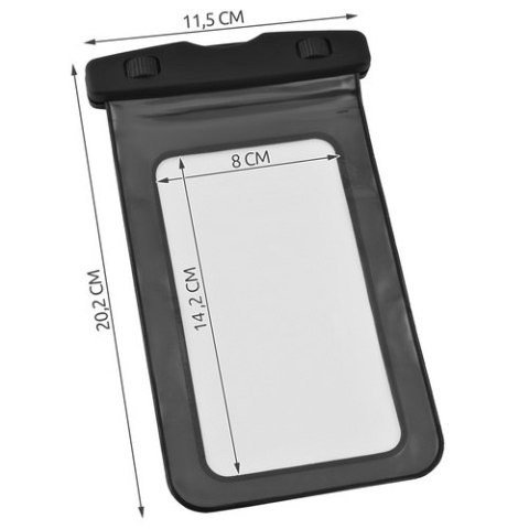 Malatec Etui wodoodporne na telefon - czarne 23414 Malatec Etui wodoodporne na telefon - czarne 23414
