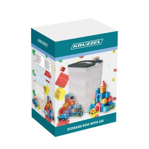 Kruzzel Pudełko na klocki- 4 poziomy Kruzzel 25758 Kruzzel Pudełko na klocki- 4 poziomy Kruzzel 25758