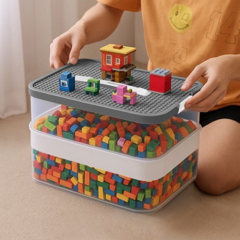 Kruzzel Pudełko na klocki- 4 poziomy Kruzzel 25758 Kruzzel Pudełko na klocki- 4 poziomy Kruzzel 25758
