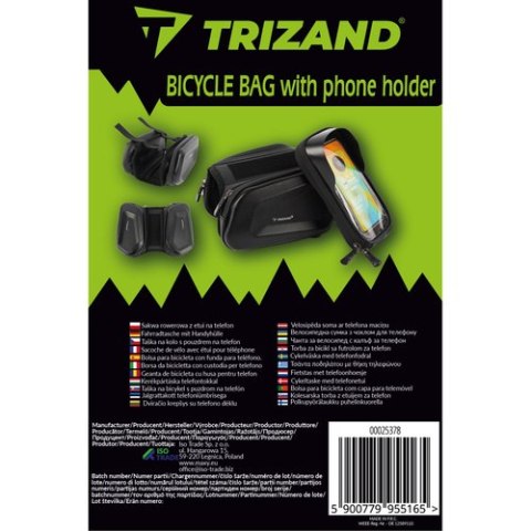 Trizand Sakwa rowerowa z etui na telefon Trizand 25378 Trizand Sakwa rowerowa z etui na telefon Trizand 25378