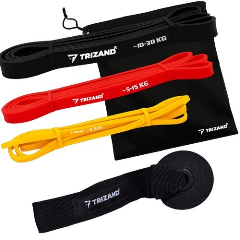Trizand Zestaw gum do ćwiczeń - 3szt. Trizand 25879 Trizand Zestaw gum do ćwiczeń - 3szt. Trizand 25879