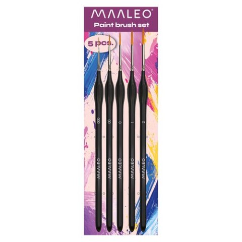 Maaleo Pędzle do malowania 5 szt.z podstawką Maaleo 26119 Maaleo Pędzle do malowania 5 szt.z podstawką Maaleo 26119