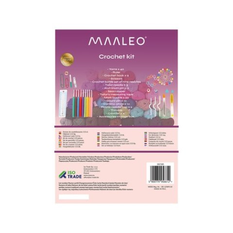 Maaleo Zestaw do szydełkowania 113el. Maaleo 25885 Maaleo Zestaw do szydełkowania 113el. Maaleo 25885