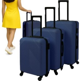 Trizand Zestaw walizek 3w1- granatowe Trizand 26664