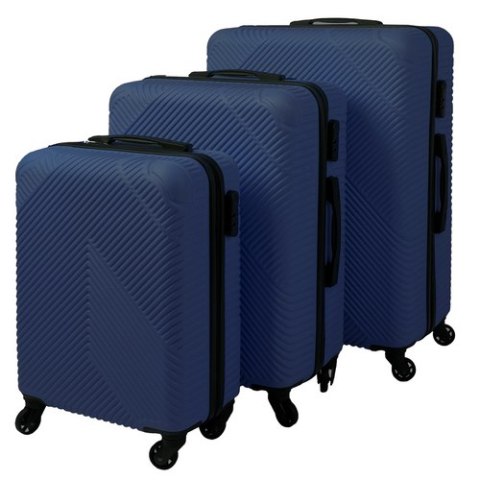 Trizand Zestaw walizek 3w1- granatowe Trizand 26664 Trizand Zestaw walizek 3w1- granatowe Trizand 26664