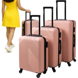 Trizand Zestaw walizek 3w1- różowe Trizand 26663