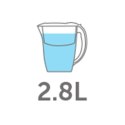 TRIWATER Dzbanek do wody Aqua Optima Oria 2,8l + filtr 60 dni + bidon 600ml