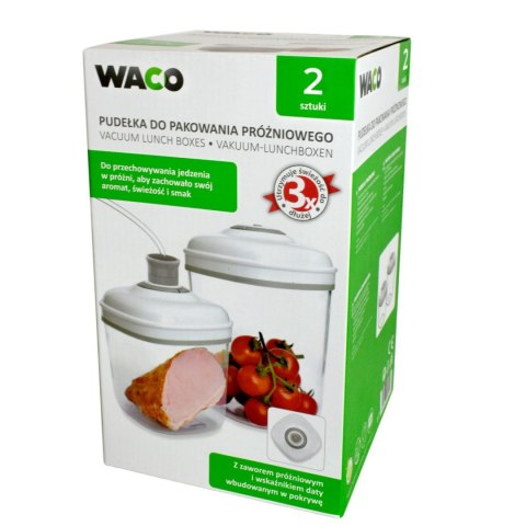 WACO Zestaw do próżniowego pakowania żywności 2 sztuki WACO WACO Zestaw do próżniowego pakowania żywności 2 sztuki WACO