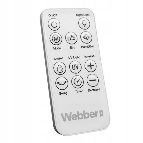 WEBBER Bezłopatkowy wentylator z nawilżaczem WEBBER WB1820 biały WEBBER Bezłopatkowy wentylator z nawilżaczem WEBBER WB1820 biały
