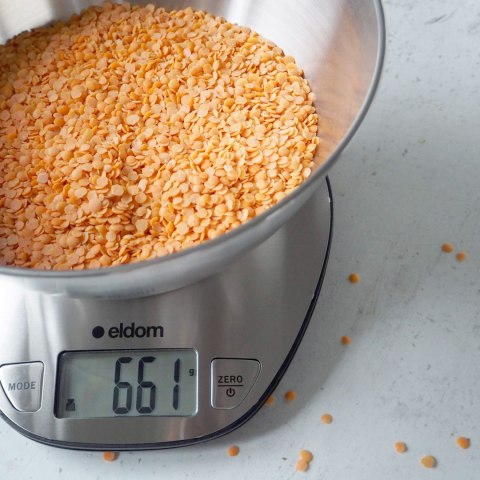 ELDOM Elektroniczna waga kuchenna z miską ELDOM WK320S stalowa