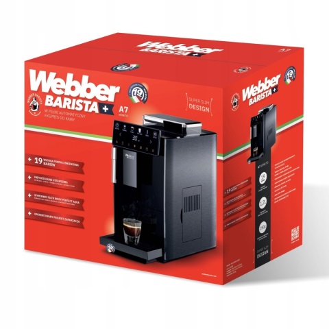 Ekspres ciśnieniowy WEBBER BARISTA A7 VENETO 19 BAR Ekspres ciśnieniowy WEBBER BARISTA A7 VENETO 19 BAR