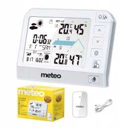 METEO STACJA POGODOWA METEO SP204 POGODYNKA HIGROMETR CZUJNIK ZEWNĘTRZNY DCF