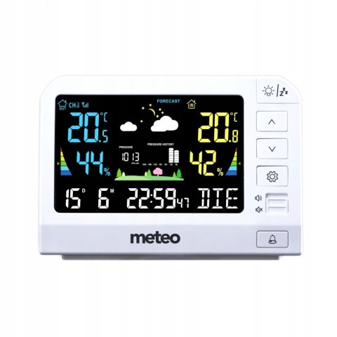 METEO STACJA POGODOWA METEO SP205 POGODYNKA HIGROMETR CZUJNIK ZEWNĘTRZNY DCF METEO STACJA POGODOWA METEO SP205 POGODYNKA HIGROMETR CZUJNIK ZEWNĘTRZNY DCF