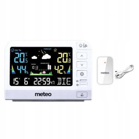 METEO STACJA POGODOWA METEO SP205 POGODYNKA HIGROMETR CZUJNIK ZEWNĘTRZNY DCF METEO STACJA POGODOWA METEO SP205 POGODYNKA HIGROMETR CZUJNIK ZEWNĘTRZNY DCF