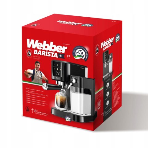 WEBBER EKSPRES DO KAWY CIŚNIENIOWY KOLBOWY PÓŁAUTOMATYCZNY WEBBER L7 WEBBER EKSPRES DO KAWY CIŚNIENIOWY KOLBOWY PÓŁAUTOMATYCZNY WEBBER L7