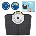 Webber Med Klasyczna Waga Łazienkowa MECHANICZNA Analogowa do 180 KG CZARNA WEBBER BMI