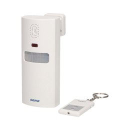 Alarm z wbudowaną syreną, sterowany pilotem, 6m, bateryjny