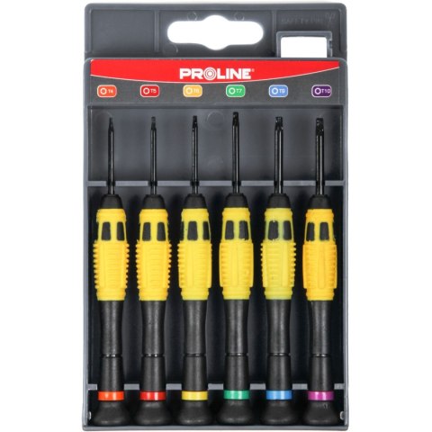 10225 Wkrętaki zegarmistrzowskie Torx Ni-Cr-Mo zestaw 6 elementów, Proline 10225 Wkrętaki zegarmistrzowskie Torx Ni-Cr-Mo zestaw 6 elementów, Proline