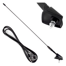 Antena samochodowa 41 cm 5mm adapter ant01 amio-01048