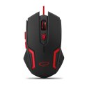 EGM205R Mysz przewodowa dla graczy 6D optyczna USB MX205 Fighter czerwona