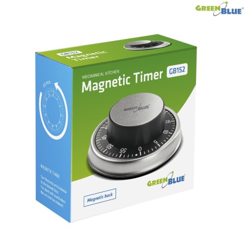 GB152 51348 Mechaniczny timer stoper minutnik magnetyczny GB152 51348 Mechaniczny timer stoper minutnik magnetyczny