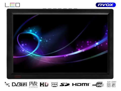 Telewizor przenośny turystyczny samochodowy led 14cali Telewizor przenośny turystyczny samochodowy led 14cali