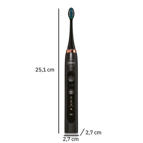 ELDOM Szczoteczka soniczna do mycia zębów Eldom SD210 czarna ELDOM Szczoteczka soniczna do mycia zębów Eldom SD210 czarna