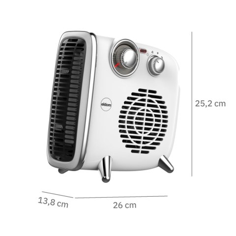 ELDOM Termowentylator Eldom HL12 1800 W Biały ELDOM Termowentylator Eldom HL12 1800 W Biały
