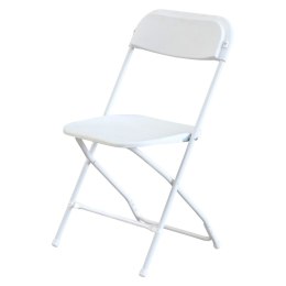 GARDENSELECT Krzesło cateringowe składane NIC-Y49 BIAŁE