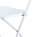 GARDENSELECT Krzesło cateringowe składane NIC-Y49 BIAŁE