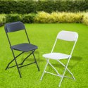GARDENSELECT Krzesło cateringowe składane NIC-Y49 BIAŁE