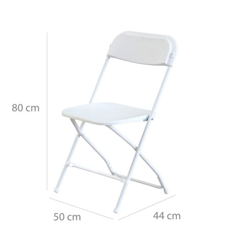 GARDENSELECT Krzesło cateringowe składane NIC-Y49 BIAŁE GARDENSELECT Krzesło cateringowe składane NIC-Y49 BIAŁE