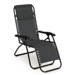 GARDENSELECT LEŻAK FOTEL OGRODOWY PLAŻOWY SKŁADANY CHILL