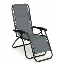 GARDENSELECT LEŻAK FOTEL OGRODOWY PLAŻOWY SKŁADANY CHILL