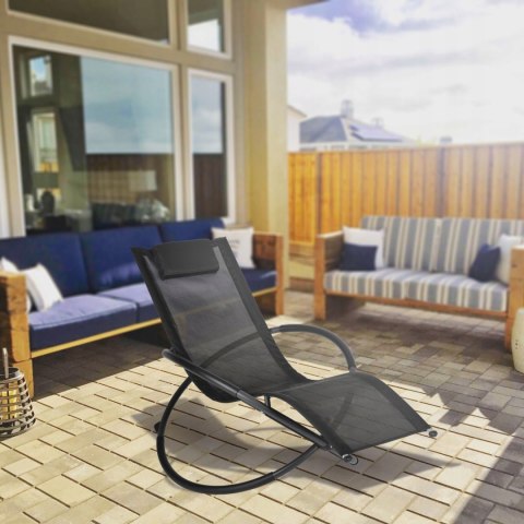 GARDENSELECT LEŻAK LO2B-L CZARNY GARDENSELECT LEŻAK LO2B-L CZARNY